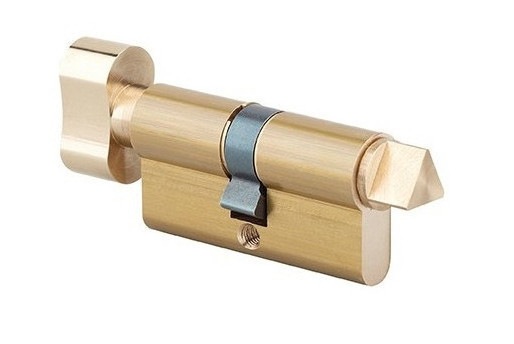 Cylindre européen à bouton et triangle de 14 mm dépassant laiton ROBERT COUILLET 561.14