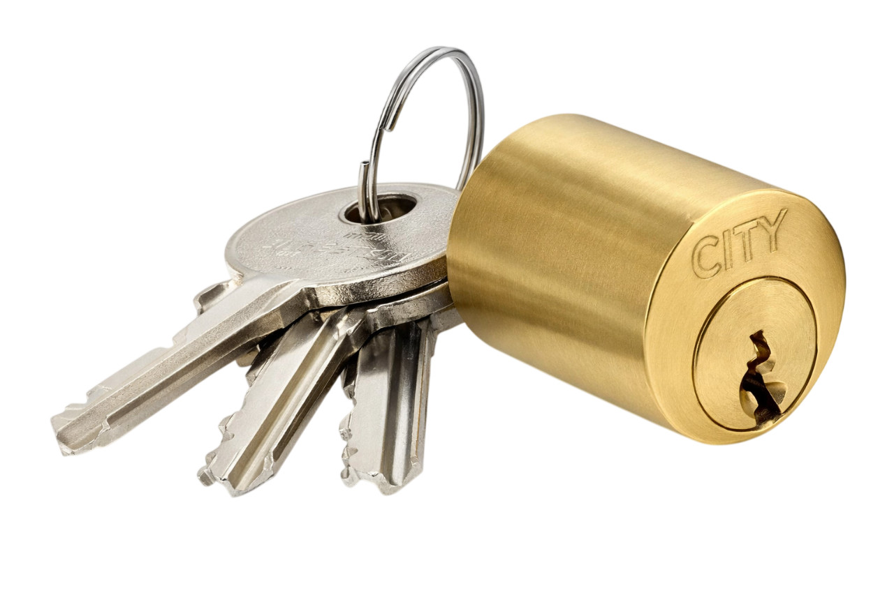 Cylindre pour verrou laiton poli 35 mm ISEO 56310351.5