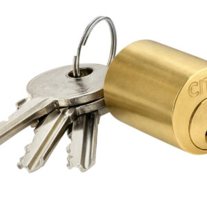 Cylindre pour verrou laiton poli 80 mm ISEO 56310801.5