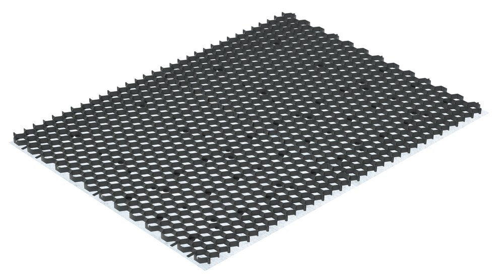 Dalle stabilisatrice 100% recyclé, gris, L.119 x l.160 cm