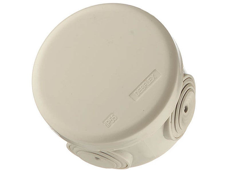 Boîte de dérivation étanche en saillie 4 entrées, DEBFLEX, diam. 85 x H.50 mm
