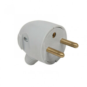 Fiche électrique mâle 2 pôles + terre, 16 A, DEBFLEX