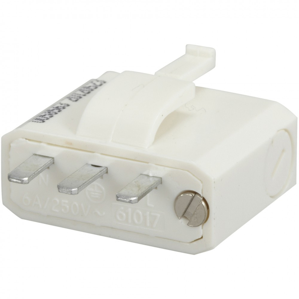 Fiche électrique mâle 2 pôles + terre, 4 A, DEBFLEX