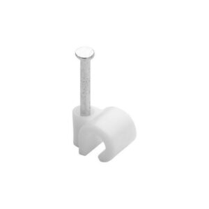 Lot de 100 attaches-fils, Diamètre de 4 à 7 mm, L.20 mm, Blanc