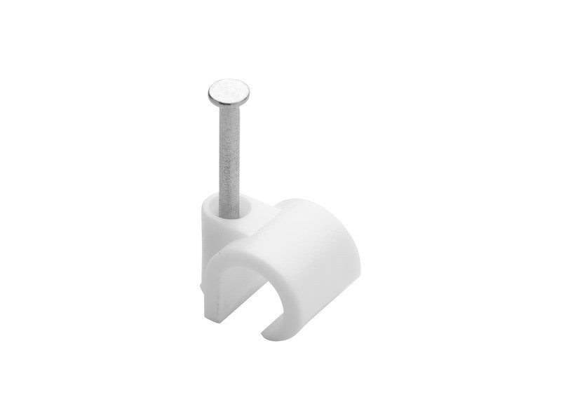 Lot de 100 attaches-fils, Diamètre de 8 à 12 mm, L.26 mm, Blanc
