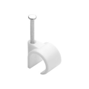 Lot de 50 attache-fils, Diamètre de 12 à 16 mm, L.33 mm, Blanc