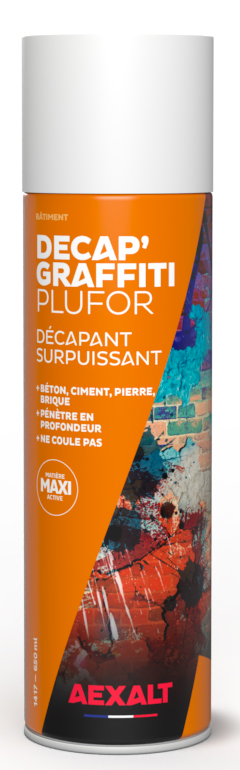 Décap'graffiti Plufor surpuissant aérosol de 650 ml AEXALT 1417