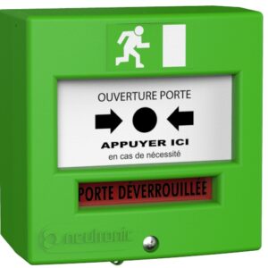 Déclencheur manuel Vert 2 contacts avec capot NEUTRONIC 4711V3C