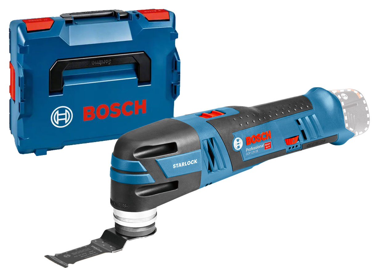 Découpeur-ponceur 12V GOP 12V-28 Professional (sans batterie ni chargeur) + coffret L-Boxx BOSCH 06018B5001