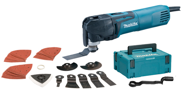 Découpeur-ponceur multifonction 320W en coffret MAKPAC 2 + accessoires MAKITA TM3010CX3J