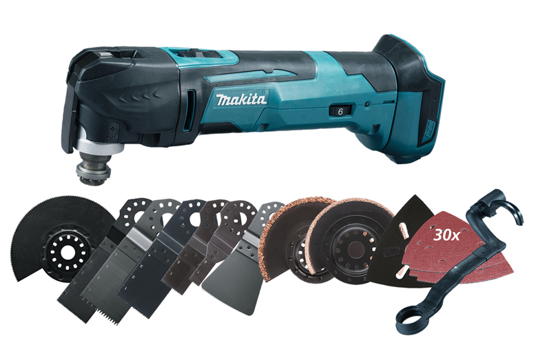Découpeur-ponceur multifonctions 18V (sans batterie ni chargeur) + coffret MAKPAC MAKITA DTM51ZJX3