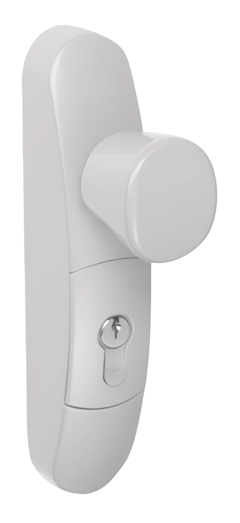 Demi ensemble à bouton débrayable sans cylindre profil européen blanc JPM EN3300-39-0A