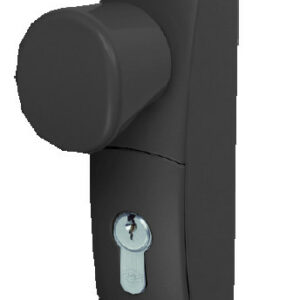 Demi ensemble à bouton débrayable sans cylindre profil européen noir JPM EN3300-05-0A