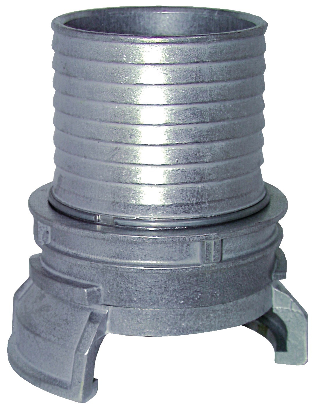 Demi raccord symétrique avec verrou Alu douille annelé DN80-90 R.PONS 1000.529