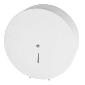 Dérouleur de papier WC en époxy blanc mat rond 220 mm AKW 23614WH