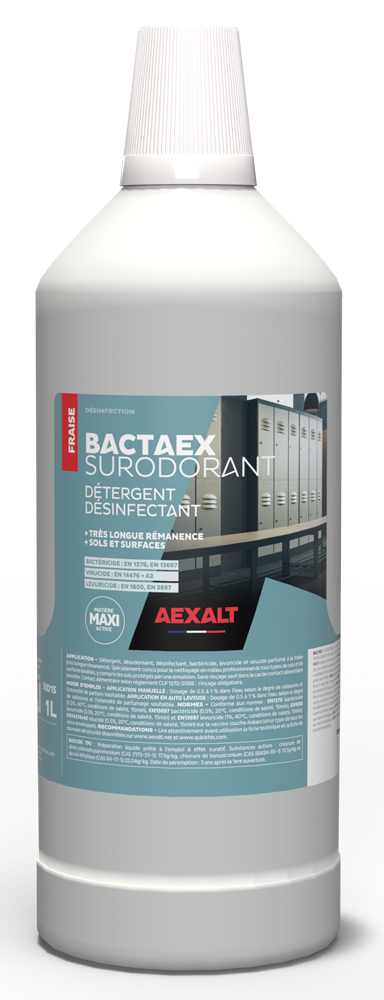 Détergent BACTAEX surodorant désinfectant désodorisant 1 L AEXALT SO015
