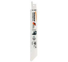 Lames de scie sabre bi-metal pour acier et inox L202ML2005 5 lames 200 / 180 mm 18 tpi (1,4 mm) Acier inox