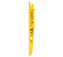 Lames de scie sabre hcs pour plâtre, bois et plastique L200WL1505 5 lames 150 / 130 mm 6 tpi (4,2 mm) Plâtre et fibrociment