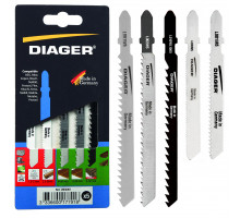 Lames de scie sauteuse - assortiment 5 pieces LMIX001 5 lames assorties   'T' Multi-applications