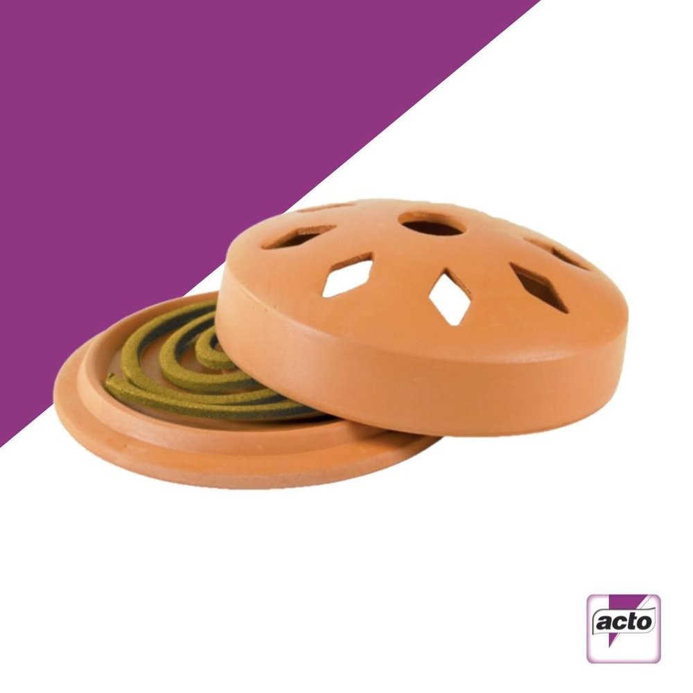 Diffuseur en terre cuite + 2 spirales citronnelle, ACTO