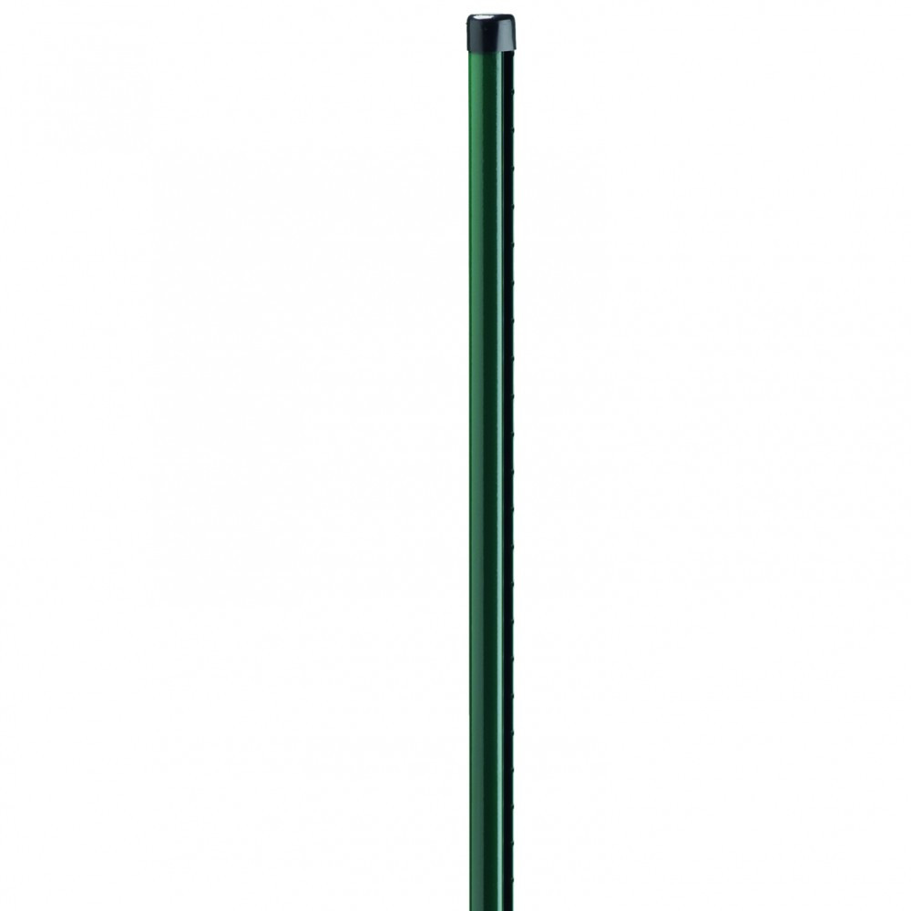 Poteau acier galvanisé rond Univers vert, H.225 x l.4.8 x P.4.8 cm