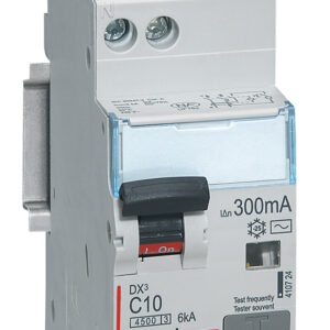 Disjoncteur différentiel DX3 4500 arrivée haute et départ bas à vis U+N 230 V~ LEGRAND 410724