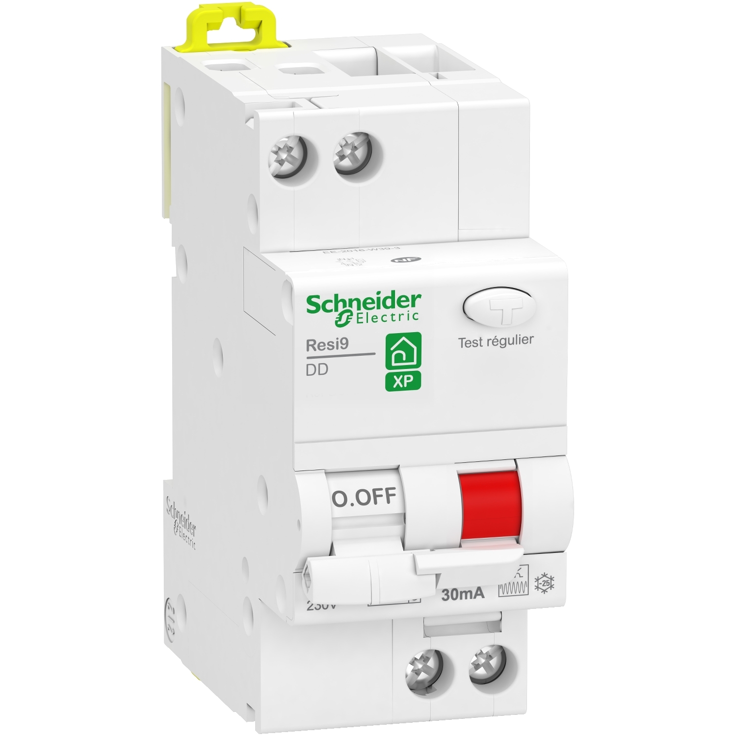 Disjoncteur différentiel RESI9 1P+N 30 mA courbe C type Fsi 32 A SCHNEIDER ELECTRIC R9PDCF32
