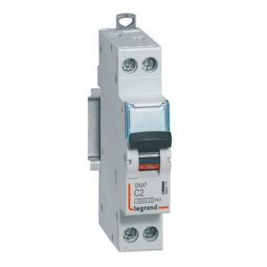 Disjoncteur DNX³ 4500 6 kA borne à vis 1 module 1P+N 230 V 2 A LEGRAND 406771