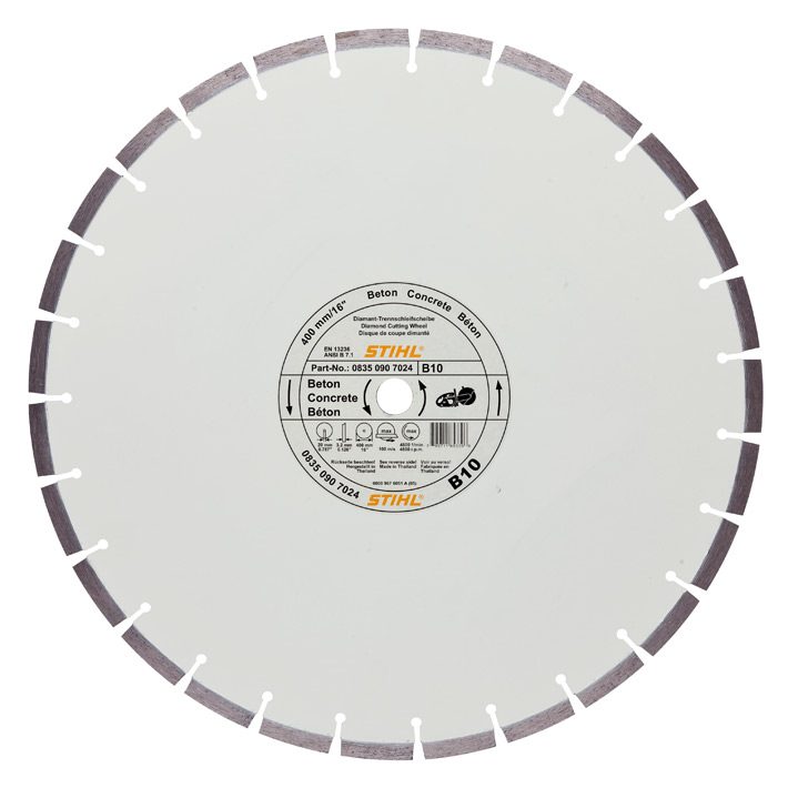 Disque à découper diamanté B10 pour béton 400 x 3,2 mm STIHL 0835-090-7053