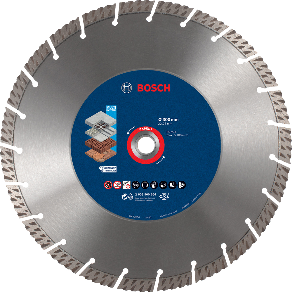 Disque à tronçonner diamanté Expert MultiMaterial 300 x 2,8 x 15 mm BOSCH 2608900664