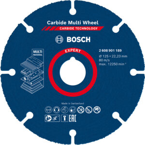 Disque à tronçonner EXPERT Carbide Multi Wheel 125 mm BOSCH 2608901189