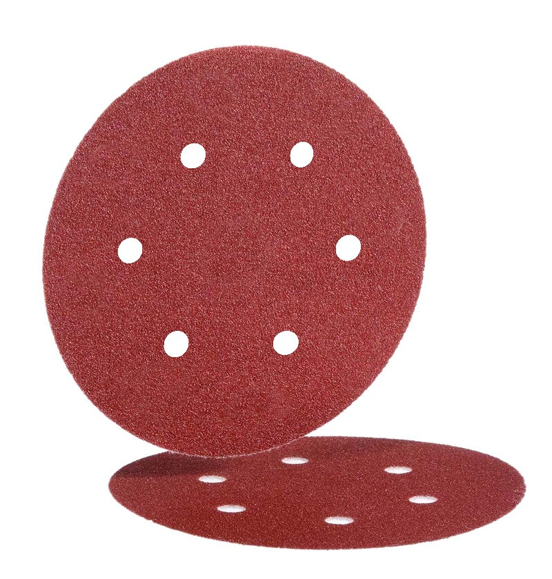 Disque papier Velcro BW115 de 150 mm 6 trous grain 80 boîte de 50 HERMES 6381106