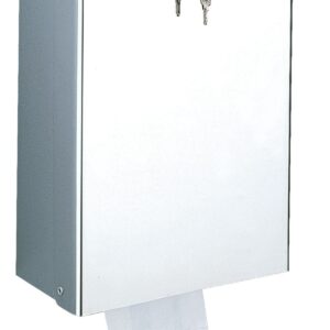 Distributeur de sachets hygiéniques et poubelle inox DELABIE 2561D