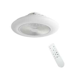 Ventilateur plafonnier 50,8 cm blanc - LED 36 W réglable avec télécommande