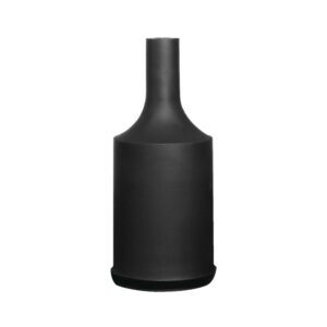 Douille e27 + cache-Douille silicone d40mm noir tibelec