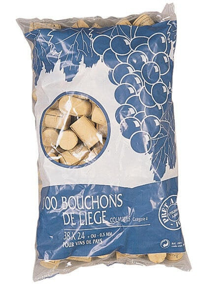 Sachet de 100 bouchons en liège