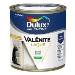 Peinture boiserie blanc satin DULUX VALENTINE Valenite 0.5l