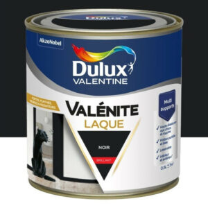Peinture boiserie noir brillant DULUX VALENTINE Valenite 0.5l