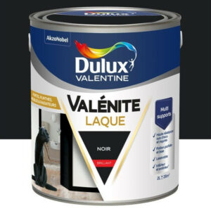 Peinture boiserie noir brillant DULUX VALENTINE Valenite 2l