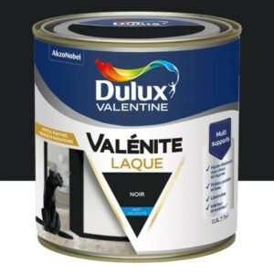 Peinture boiserie noir mat DULUX VALENTINE Valenite 0.5l