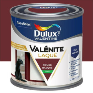 Peinture boiserie rouge basque satin DULUX VALENTINE 0.125l