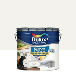 Peinture facade Ecran + multi-supports DULUX VALENTINE, blanc, 10 l