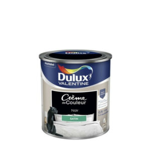 Peinture mur, boiserie crème de couleur DULUX VALENTINE noir satiné 0.5L