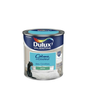 Peinture mur, boiserie et papier peint DULUX VALENTINE bleu caraibes satiné 0.5L