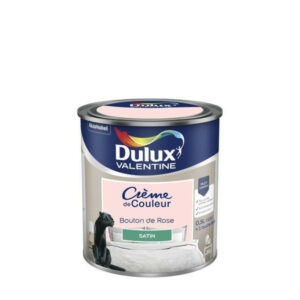 Peinture mur, boiserie et papier peint DULUX VALENTINE bouton de rose satiné 0.5L