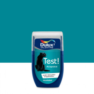 Testeur peinture Crème de couleur bleu acapulco satin 30 mL - DULUX VALENTINE