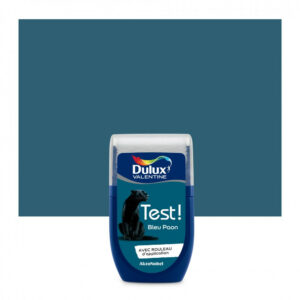 Testeur peinture Crème de couleur bleu paon satiné 30 mL - DULUX VALENTINE