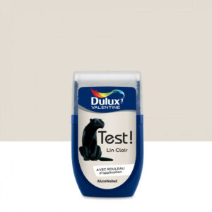 Testeur peinture Crème de couleur lin clair satin 30 mL - DULUX VALENTINE