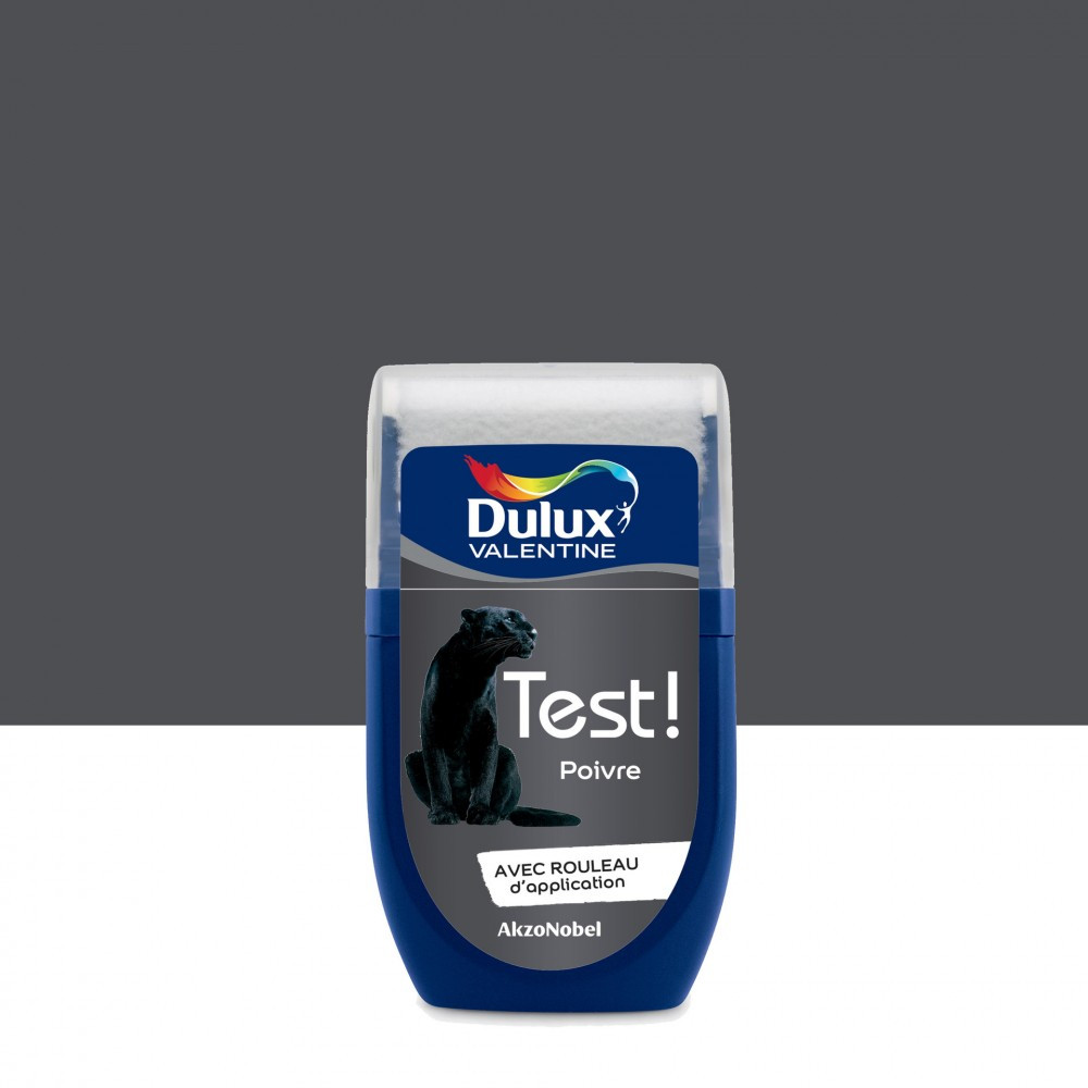 Testeur peinture Crème de couleur poivre satin 30 mL - DULUX VALENTINE