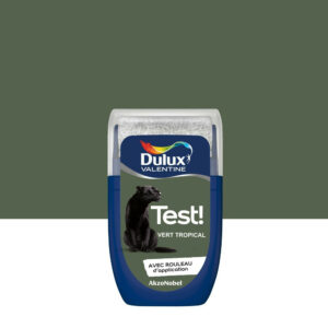 Testeur peinture Crème de couleur vert tropical satiné 30 mL - DULUX VALENTINE